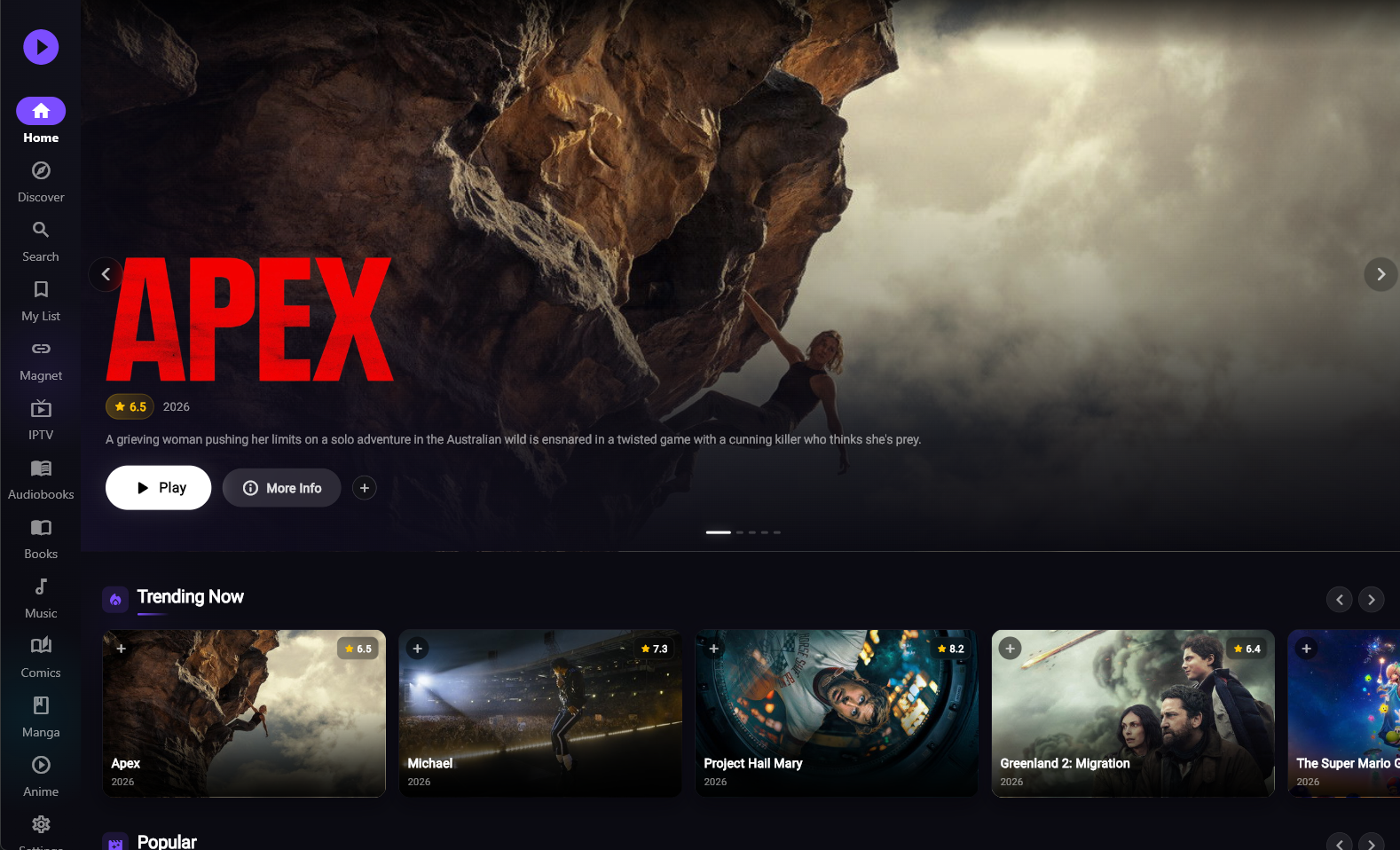 PlayTorrio app screenshot